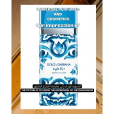 Our impression of Light Blue Capri In Love Eau de Parfum Dolce&Gabbana for Women Premium Concentrated Perfume Oil (4409) AR Our impression of Light Blue Capri In Love Eau de Parfum Dolce&Gabbana for Women Premium Concentrated Perfume Oil (4409) AR