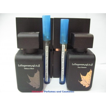 La Yuqawam Pour homme and La Yuqawam Tobacco Blaze Pour homme 10ML of each total of 20ML $22.99