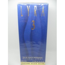 Lyra 3 by Alain Delon 100ML Eau de Toilette Spray RARE HARD TO FIND $59.99