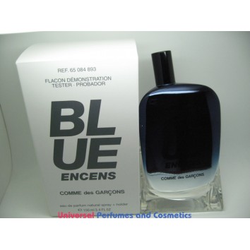 Comme des Garcons Blue Encens Eau De Parfum Spray 100ml/3.4oz  new IN BOX TESTER  WITH HOLDER $219.99