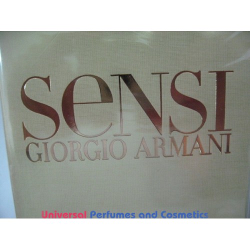 SENSI GIORGIO ARMANI  FL oz / 100 ML EAU DE PARFUM NEW IN SEALED BOX ONLY