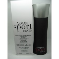 ARMANI SPORT CODE TESTER 2.5 OZ EDT SPRAY FOR MEN BY GIORGIO ARMANI $39.99