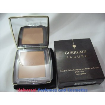 Guerlain Parure Compact Foundation with Crystal Pearls SPF 20 9G / .31oz Refillable  brand new in factory box