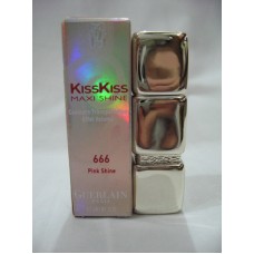 GUERLAIN KissKiss Precious Colours Silky & Delicious # 666 PINK SHINE 3.5 G / .12 OZ 