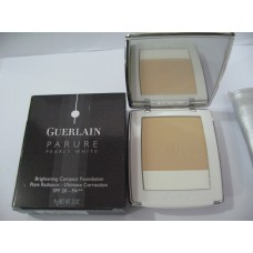 Guerlain Parure Pearly White Foundation Powder # 32 Ambre Cristal White Pure radiance ultimate correction with SPF 20 PA++